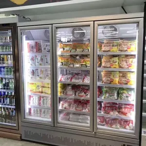 Upright Freezer Remote Closed Multideck Freezer Luxury Bottom Mount Showcase Freezer thumbnail-4