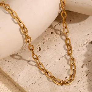 Custom OEM Stainless Steel Necklace 0.5mm Thickness 18-30 Inch Length Matte Finish Factory Direct thumbnail-3