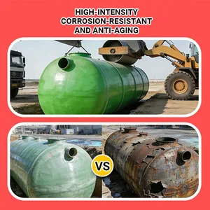 High Efficiency Purification FRP Septic Tank Factory Workshop Domestic Sewage Treatment Tank thumbnail-2