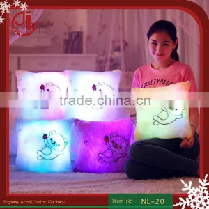 LED Luminous Night Light Love Heart Plush Led Pillow Stuffed Cushion LED Plush Toy Home Decoration thumbnail-1