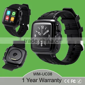 Smart Watch UC08 3G Sim Card WIFI Bluetooth Wristwatch Smartwatch Connecter Android Phone pk DZ09 U8 GT08 GV18 IWO M26 Watch New thumbnail-1