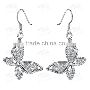 2015 Latest Buttery Indian Gold Plated Fashion Earring Designs for Young Girls thumbnail-2