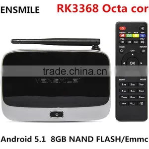 VENSMILE Wholesale R8 4K Codi Android 5.1 Smart RK3368 Octa Core Android tv Box With Android tv Box Codi thumbnail-1