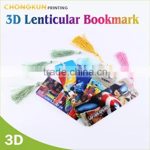Custom Gift Lenticular Bookmark, 3d Bookmark With Tassel for Gift thumbnail-3