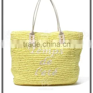 Victoria New Fashion Paper Woven Hand Crochet Straw Beach Bag Shoulder Bag thumbnail-6