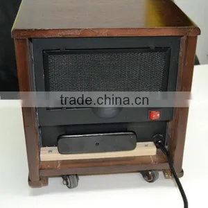 110V Lifesmart Wooden Infrared Heater thumbnail-3