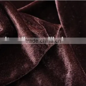 Factory Wholesale Pleuche Plain Dyed Blackout Curtain Fabrics thumbnail-3