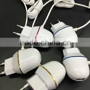 Hot Sell 2100mA Good Quality 2in1 Usb+V8 Travel Charger thumbnail-4