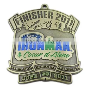 Newest Customized Souvenir 3d Metals Medal With Ribbon thumbnail-1