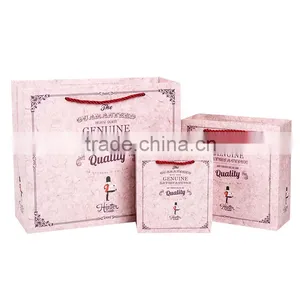 Christmas Paper Gift Bag Flower Stripe Coated Paper Gift Bag thumbnail-2