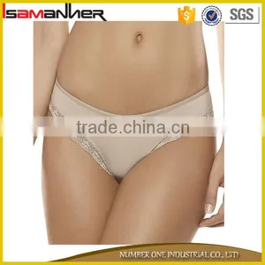 Women Nylon Underwear Thong Pure Colors Lady Sexy Hipster Panties thumbnail-3
