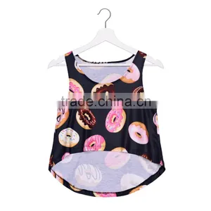 2016 New Women Clothing Digital Print Emoji Lover Custom Ladies Plain Crop Top thumbnail-4