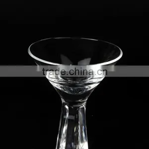 Special Heavy Stem Clear Leadfree Crystal High Quality Customized Size Martini Cocktail Glass thumbnail-1
