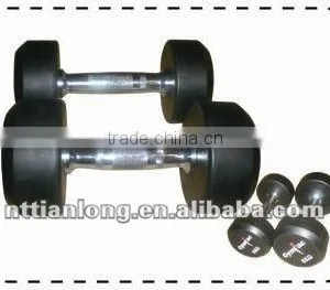 High Quality Rubber Hex Dumbbells thumbnail-1