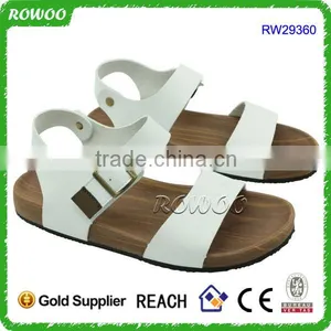 Easy Walking White Beach Flat Flip Flop Sandals thumbnail-1
