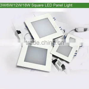 100lm/W Mini SMD 2835 Square LED Panel Lighting 3W 6W 12W 18W thumbnail-2