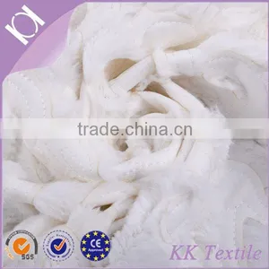 Soft White African Velvet Lace Fabric PU Leather for Clothing/bag/shoes thumbnail-1