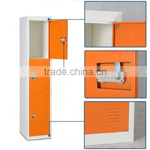 Colorful 3 Door Security Small Gym Lockers Metal School Lockers thumbnail-2