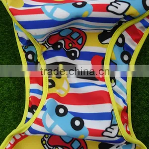 New Pattern Washable Baby Swim Diaper One Size Reusable Reusable SwimWear thumbnail-4