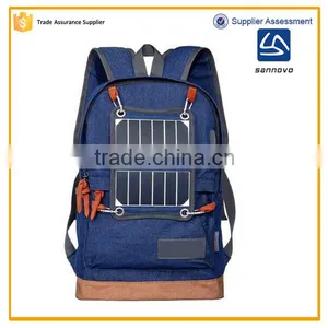 China New Product Stylish Lightweight Solar Panel Backpack With LED Light thumbnail-1