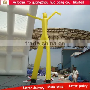 Outdoor Yellow Inflatable Sky Dancer Blower , Air Dancer Blower , Inflatable Sky Dancing for Promotion thumbnail-1