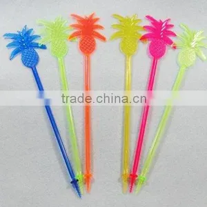 Sharp Point Pineapple Swizzle Stick / Muddler / Plastic Sharp Point Pineapple Stirrer / Drink Stirrer thumbnail-1