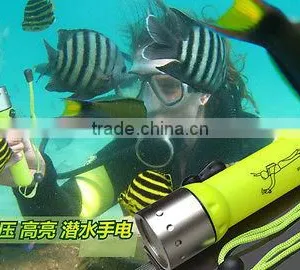 Online Shop Scuba Diving Torch Underwater LED Diving Led Torch 18650 Torch Lamp Light thumbnail-1