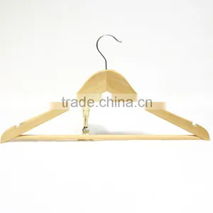 Wooden Color Hotel Wooden Hanger for Dress/ Shirt/suit Display thumbnail-1