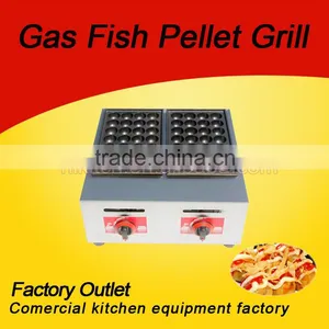 High Quality Stainless Steel Takoyaki Machines Gas Fish Pellet Grill thumbnail-1