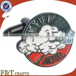 Cheap Custom Metal Silver Cufflinks thumbnail-4