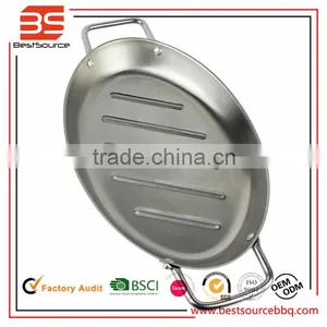 Multifunction Handle Stainless Steel Fish Or Vegetable BBQ Grill Pan Outdoor Cooking Tool thumbnail-1