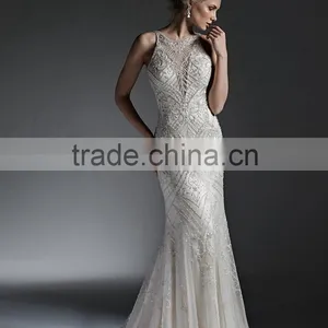 China Wholesale New Design Muslim Wedding Dress thumbnail-4