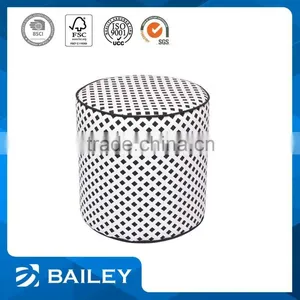 Round High Quality Fabric Tufted Ottoman,fabric Round Puff Ottoman for Living Room thumbnail-1