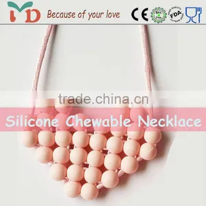 Soft Silicone Rubber Teething Ring/Silicone Necklace thumbnail-1
