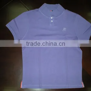 2015 Pure Cotton Garment Dye Polo Shirts With Garment Wash Result thumbnail-5