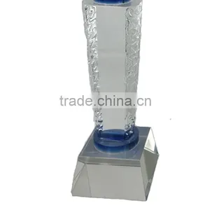 K9 Blue Crystal Direct Customized Thumb Shape Award With Base Crystal Hand Trophy thumbnail-6