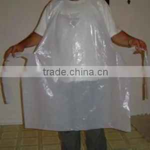 100% Virgin Material HDPE/LDPE Blue Plastic Apron thumbnail-1