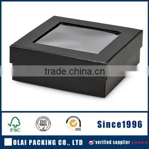 Luxury Black Chocolate Gift Box With Window thumbnail-1