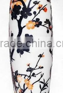 Elegant 3d Long-stem Plum Blossom Flower Glass Vase thumbnail-1