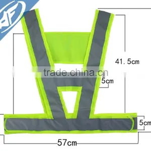 Super Reflective Vest V-shape Reflective Clothing Reflective Overalls thumbnail-1