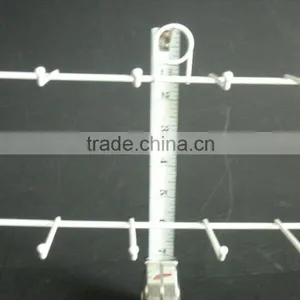 High Quality 2 Tier 12 Single Peg Hook Counter Display Rack for Small Items White NIB thumbnail-6