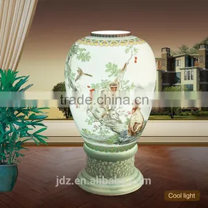 Wooden Porcelain Led Vintage Table Light Table Lamp Home Decor Light Table thumbnail-3