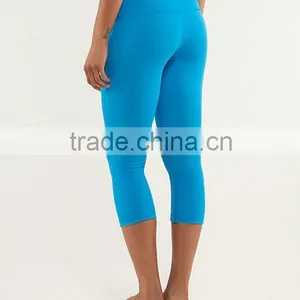 Wholesale Cheap Top Selling Newest Design High End Sports Wear Women Yoga Capri Pants thumbnail-5