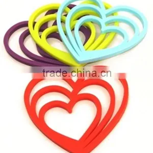Food Grade Custom Hot Pan Silicone Rubber Coaster thumbnail-1