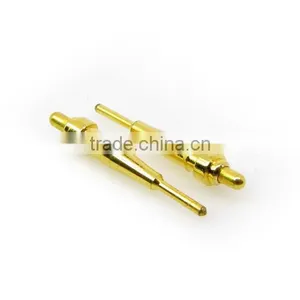 Brass, Gold-plated Plunger Pogo Pin Connector, Spring Loaded Pogo Pin thumbnail-1