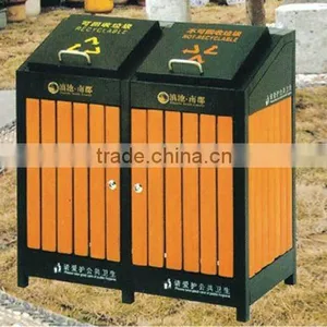 Street Steel Wood Bin BH20507 thumbnail-1