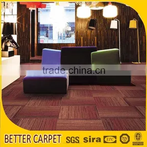 Classical Simple Color Brown 50x50cm Office Carpet Tile thumbnail-1