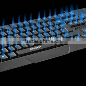 USB 7 Colors Colorful LED Illuminated Ergonomic Backlight Gaming Wired Keyboard for Laptop PC thumbnail-3