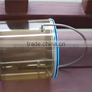 PVC Body 10.0*9.0 cm Round Shape With Handle and Lift-off Lid Tin Boxes Manufacturing thumbnail-3