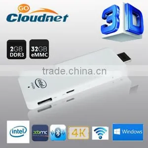 2015 Latest Intel 2K Quad Core Z3735Fwindows Mini pc Dongle TV Dongle Windows10.1 Android Ubantu Set Top Box Compute Stick thumbnail-1